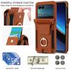 Ring Holder Bracelet Cards Slot Crossbody Leather Case For Motorola MOTO Razr 40 40Ultra 50 50Ultra  Long Lanyard Wallet Cover