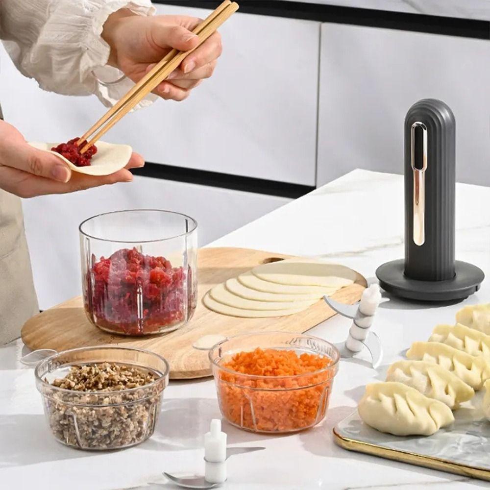 USB Rechargeable Electric Meat Grinder Powerful Motor Baby Food Processor  Salad Making
