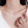 Sterling Silver Ginkgo Leaf Necklace - Women's Luxury Choker with Leaf Pendant.