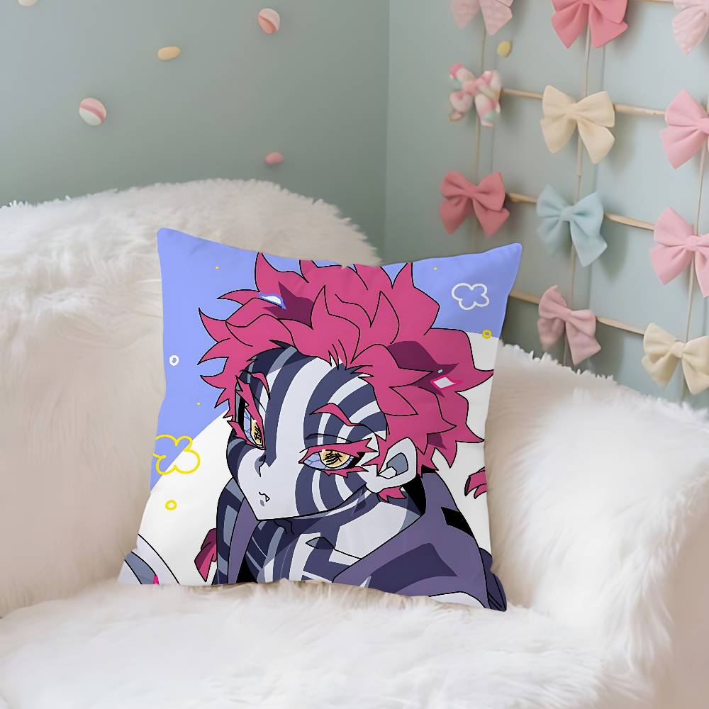 Anime DDemon Slayer AAkazaS Cute Case Plush Fabric Soft Pillowcase Double Sided Print Cushion Cover Household Gifts