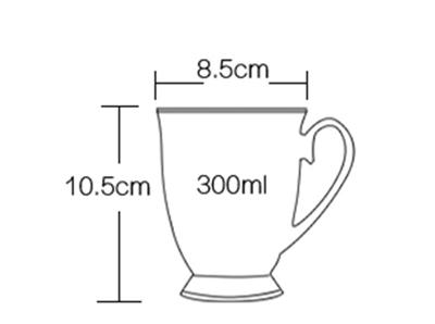 300 ml. jednobarevný bílý porcelánový hrnek na kávu, porcelánový hrnek na čaj, keramický hrnek na kávu, taza cafe šálek na čaj, termo hrnek, hrnek pro pár