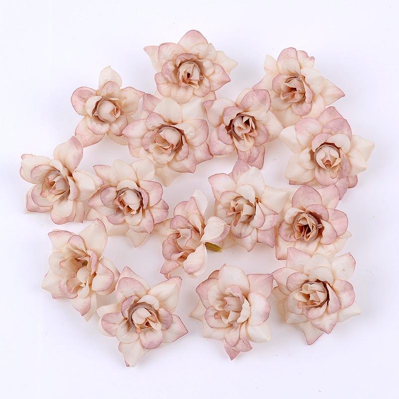 Silk Pointed Rose Small Flowers for DIY Headwear & Wedding Decoration