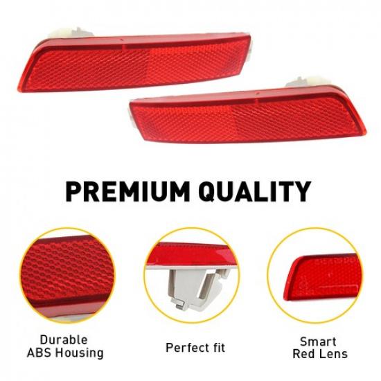 For 2009-14 Nissan Murano Rear Bumper Reflector Light Tail Lamp Case Left&Right