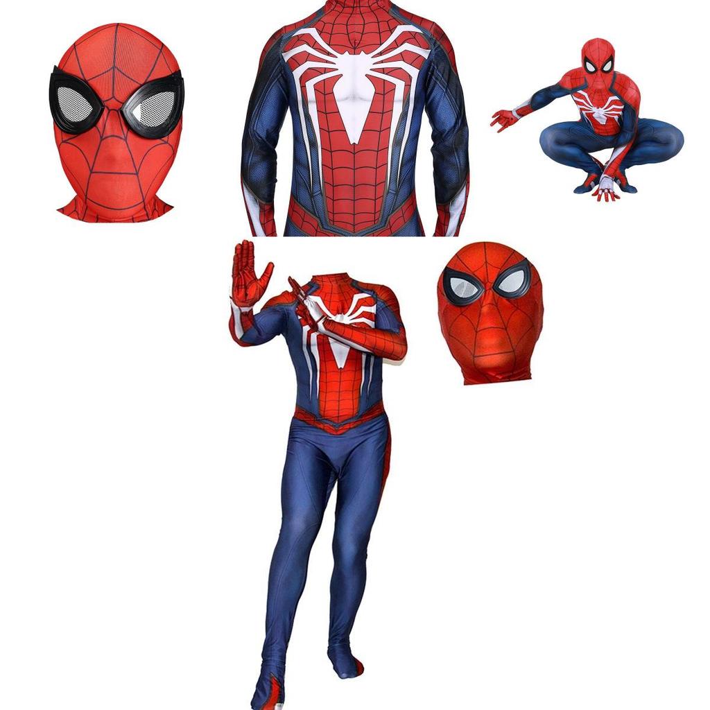 Ps4 Insomniac Spider-man Cosplay Costume 3d Print Adult Kids Spidey Zentai Suit With Exquisite Workmanship And Breathable Lycra Material