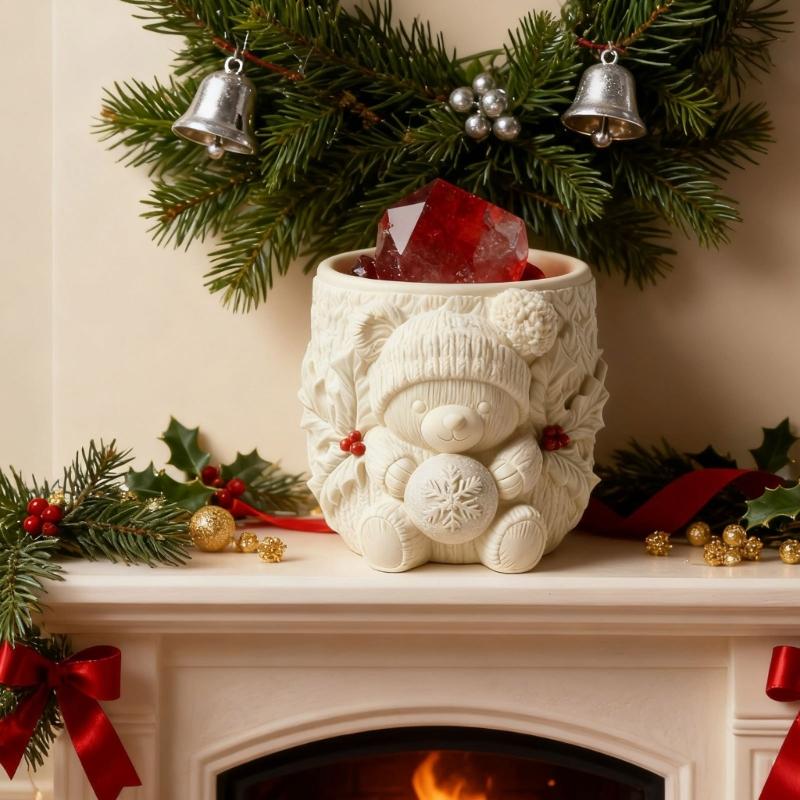 Flexible Silicone Bear Planter Mold Smooth Surfaces Easy Demolding For Resin Concrete Cement Crafts Decorative Container DIY Art Project