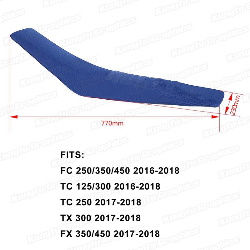 JY Racing Anti-slip Seat Cover Set for Husqvarna FC250 FC350 FC450 TC125 TC300 TC250 TX300 FX350 FX450 2016 2017 2018 Gripper