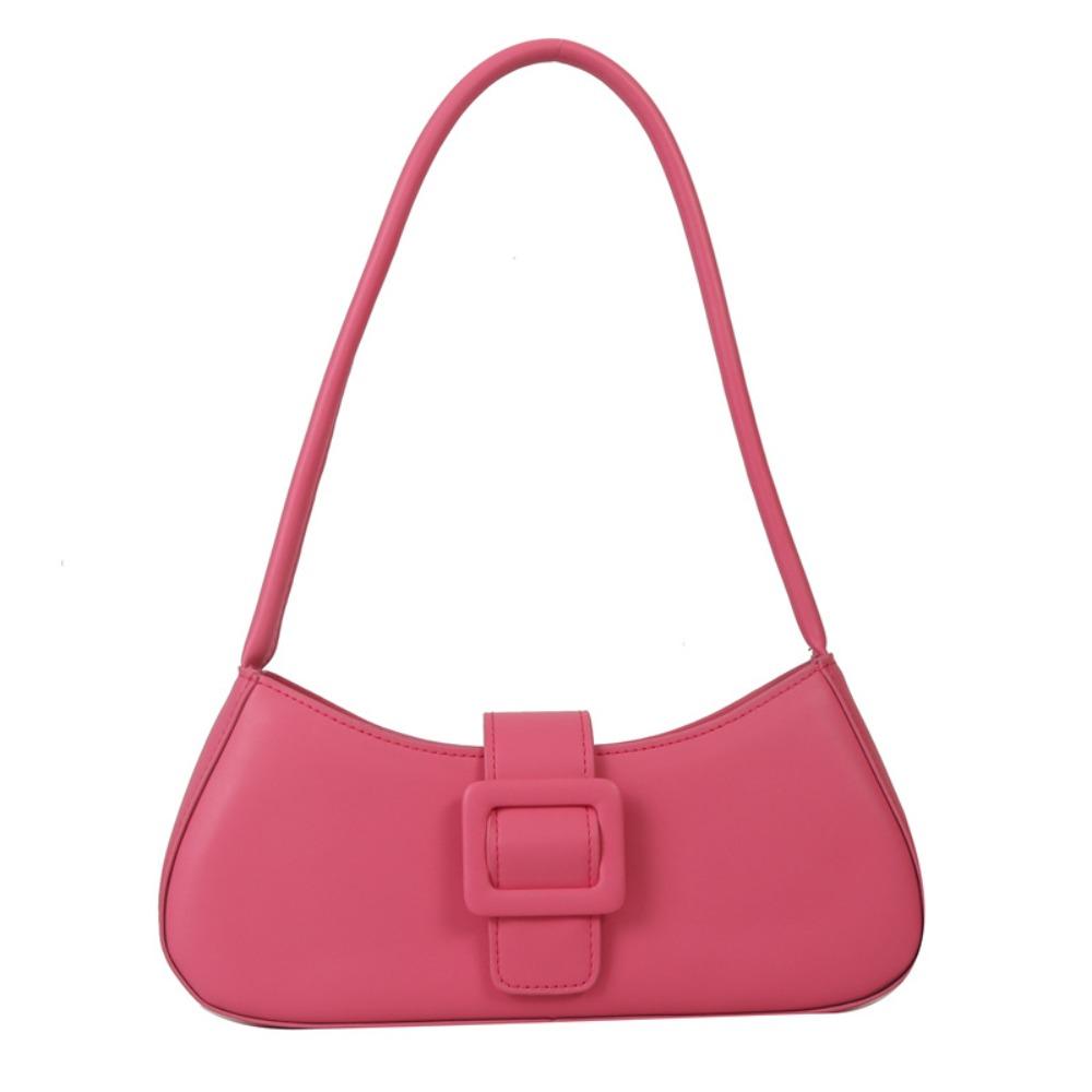 

Large Capacity Half-moon Tote Bag PU Leather Ladies Luxury Handbags Underarm bag Women Women розы красного