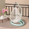 Dollhouse Hanging Basket Ornament - Miniature Swing Chair Decor for DIY Sandbox Furniture