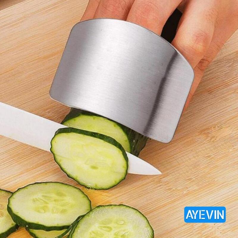 

Защитный кожух для пальцев из нержавеющей стали, режущий нож, первоклассный инструмент для нарезки ломтиками, кубиками, овощей светло-серый