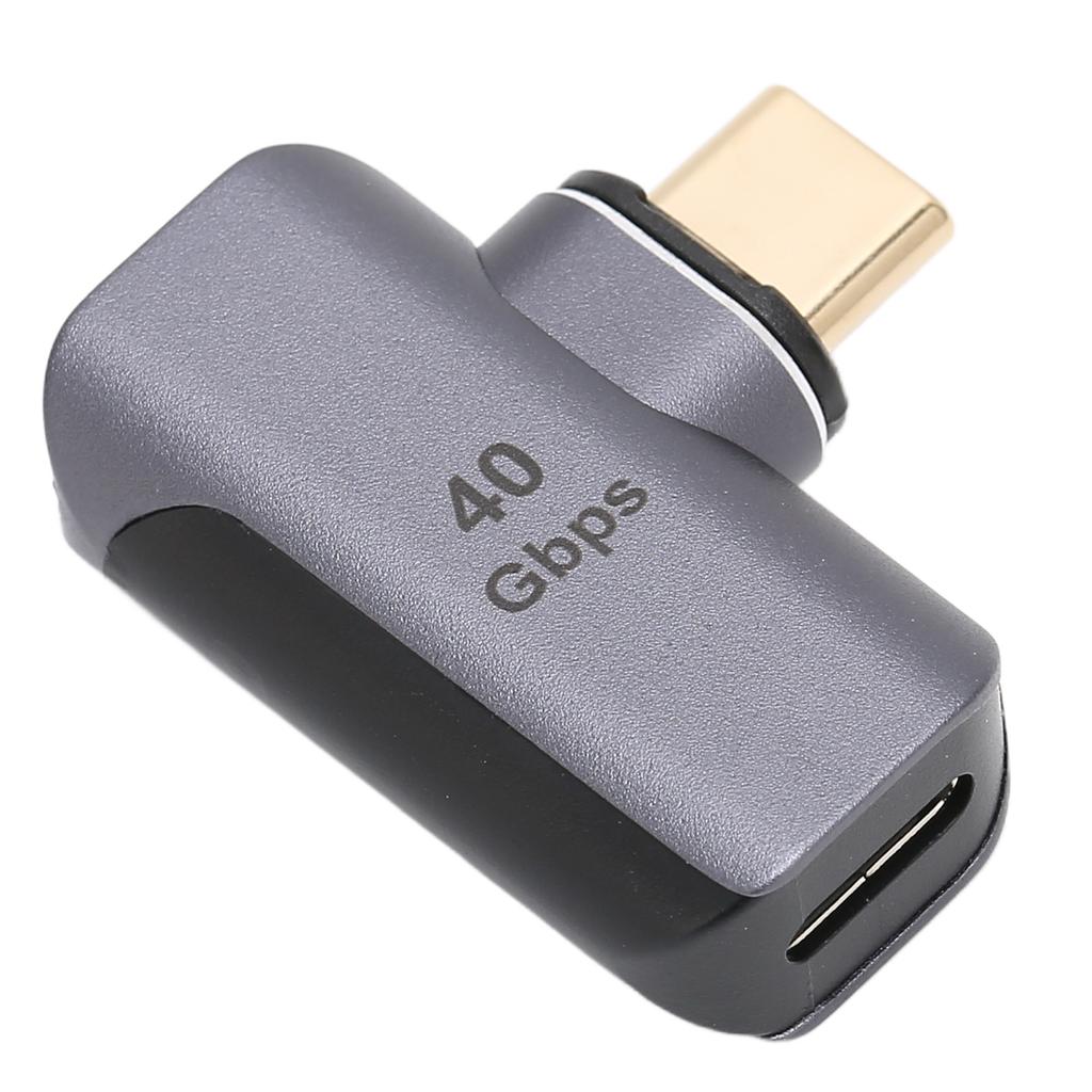 Magnetický USB C adaptér 100W Rychlé nabíjení 40Gbps 8K Plug and Play USB C na C Pravoúhlý Magnetický