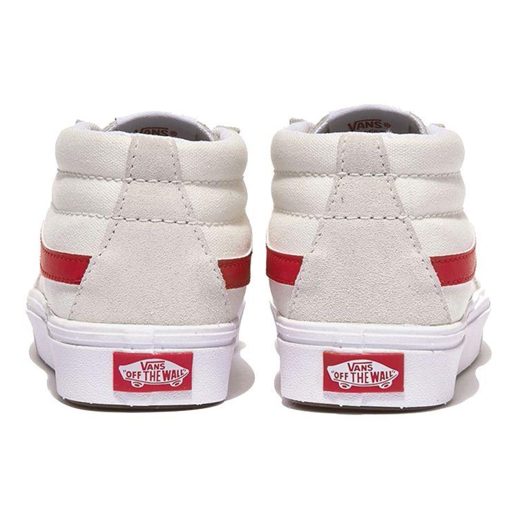 Vans Sk8 Mid Slip Resistant Durable Casual Skate Shoes Men Sneakers Light-Red VN0A4UW11SO
