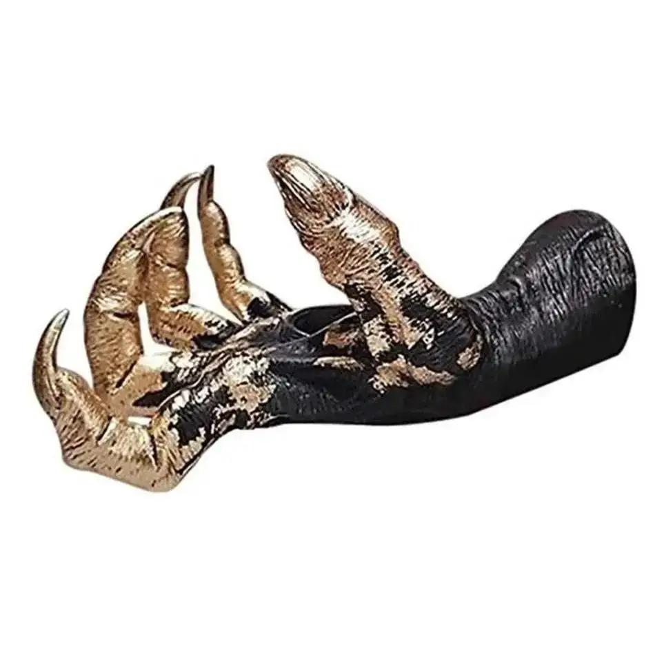 1 Stück Halloween Dekoration Schmuckständer Aufhänger Hexenhand Wandbehang Statue Harz Retro Ästhetische Kunstskulptur
