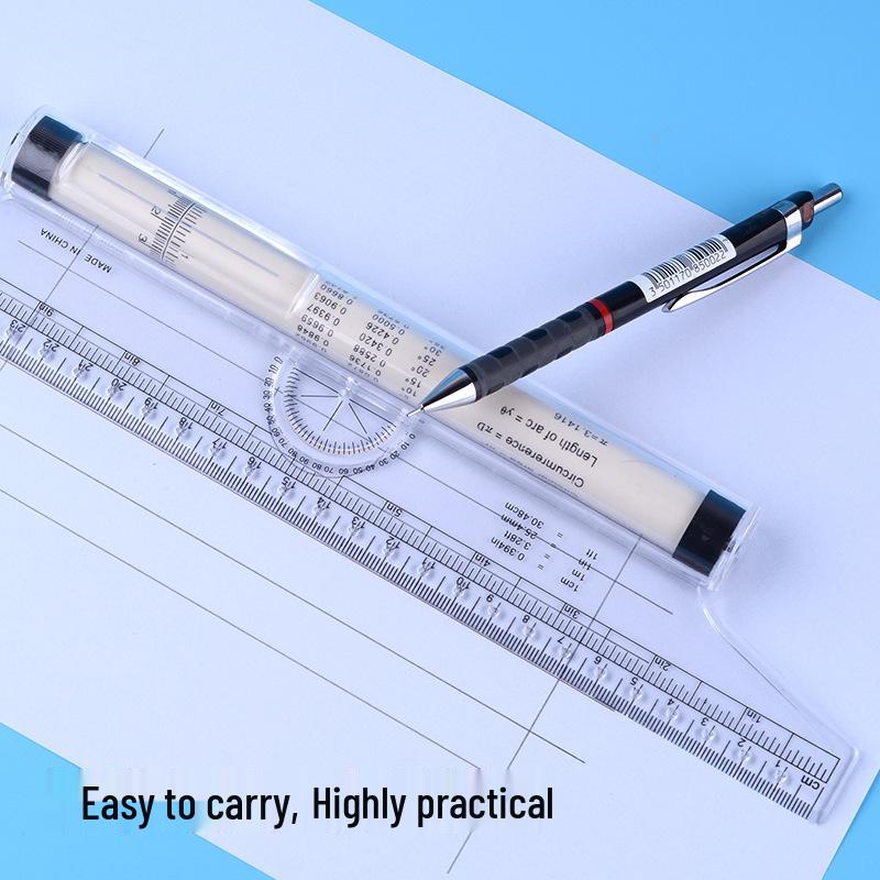 30cm Multifunctional Parallel Rolling Ruler for Drafting and Design
