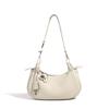 Crescent moon hand-held underarm bag women's candy color temperament versatile work commuter leather shoulder bag