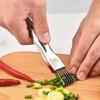 304 Stainless Steel Chopped Green Onion Knife Scallion Slicer Vegetable Shredders Slicer Curved Handle Design Kitchen Gadgets