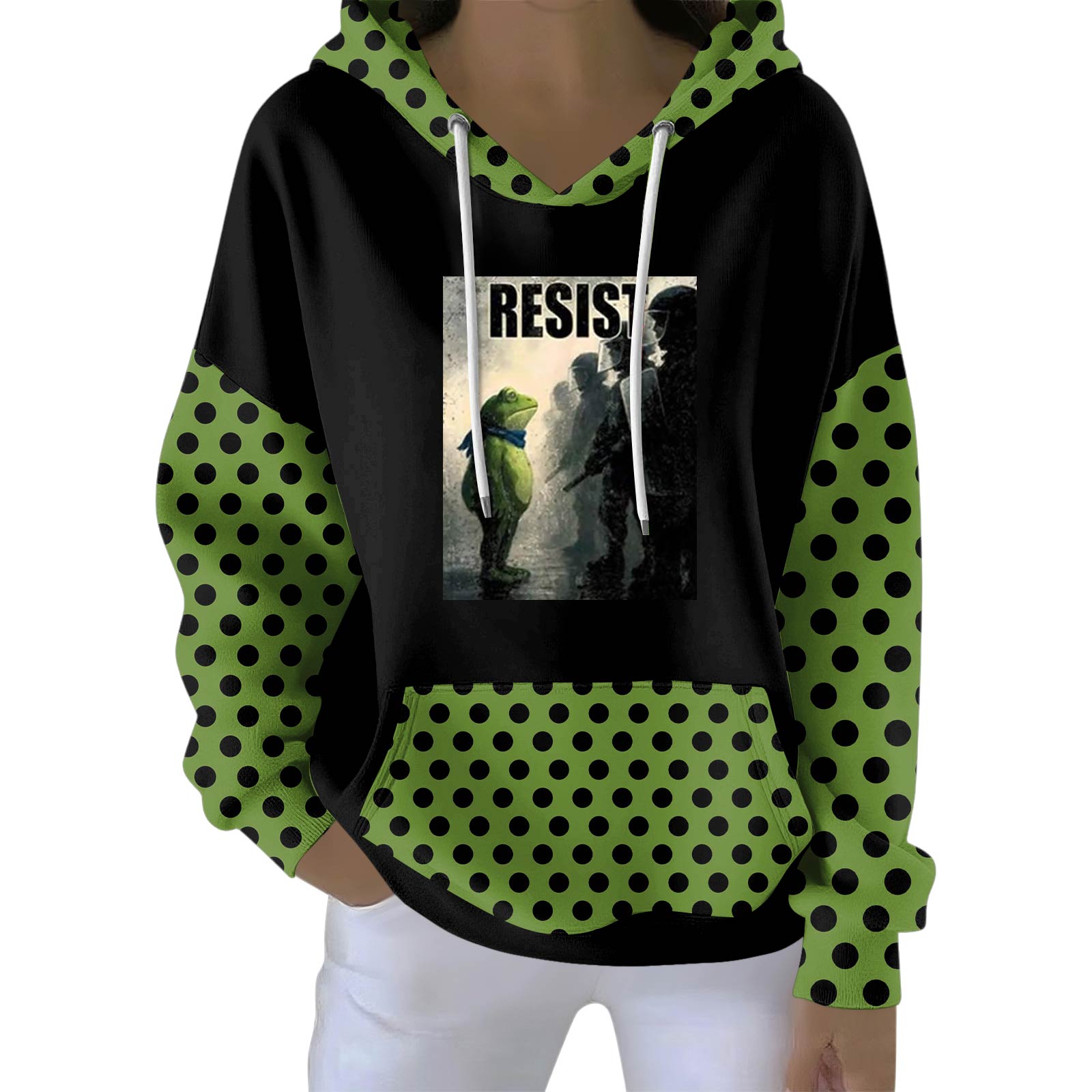 

Женская модная повседневная толстовка с длинным рукавом, принтом и круглым вырезом L