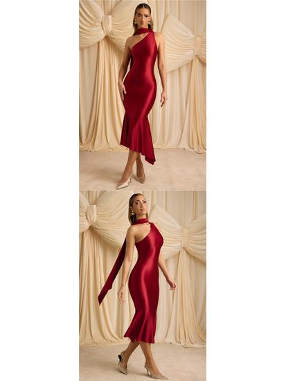 2026 Summer Stylish Backless Long Dress - European & American Fashionable Evening Gown