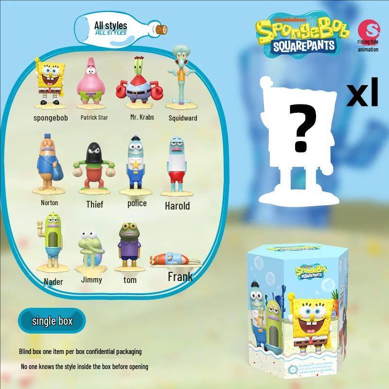 SpongeBob SquarePants Adventure Figures: Patrick, Squidward, Mr. Krabs Blind Box Ornaments