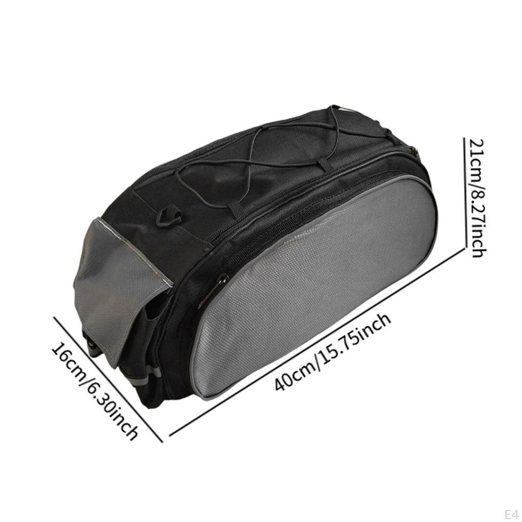 Bike Rack Bag Bicycle Trunk Rear Seat Pack for Commuting Shopping Travel