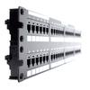 Panduit DP485E88TGY Category-5E 48-Port Flat Punchdown Patch Panel, Black