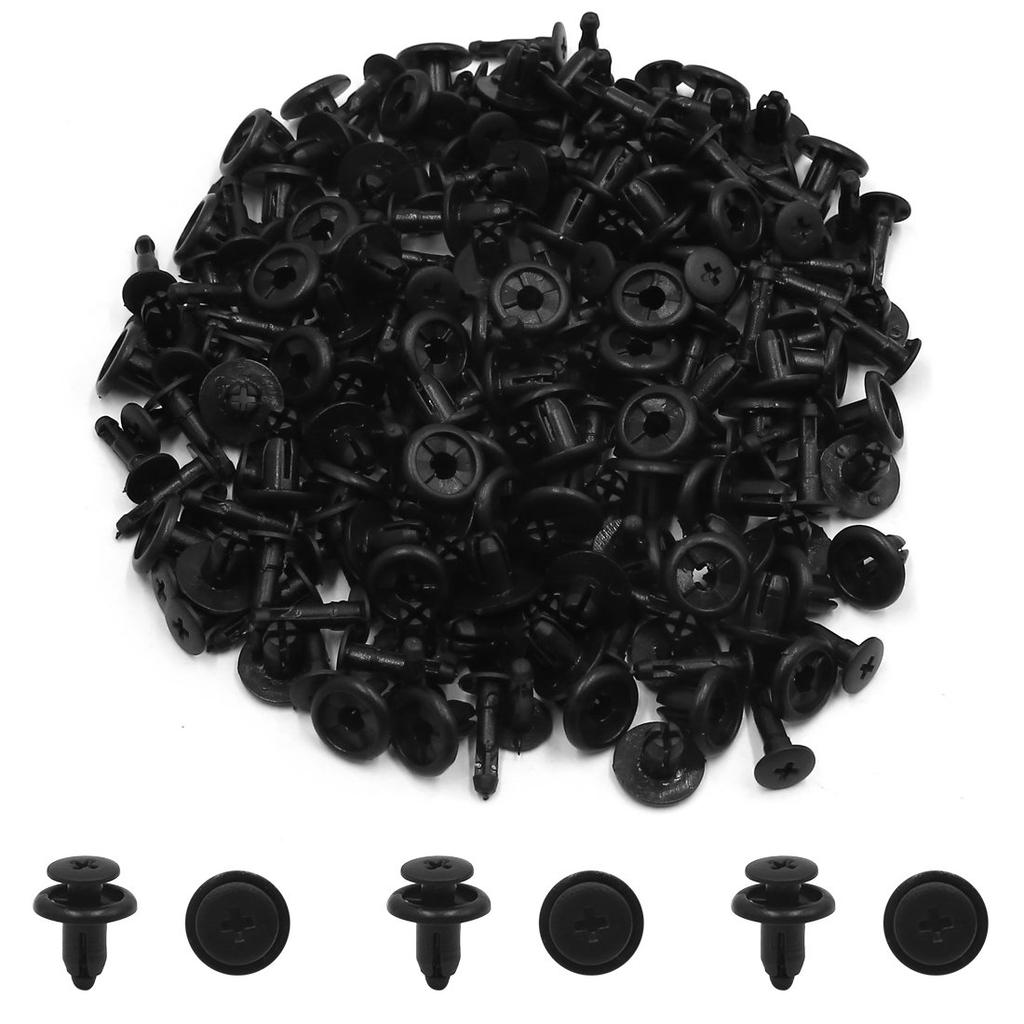 uxcell Clips, 0.2 inch (6 mm) Hole Diameter, Plastic Rivets, Car Door Bumper, Fender,
