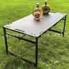 Lightweight Folding Outdoor Carbon Steel Camping Picnic Table