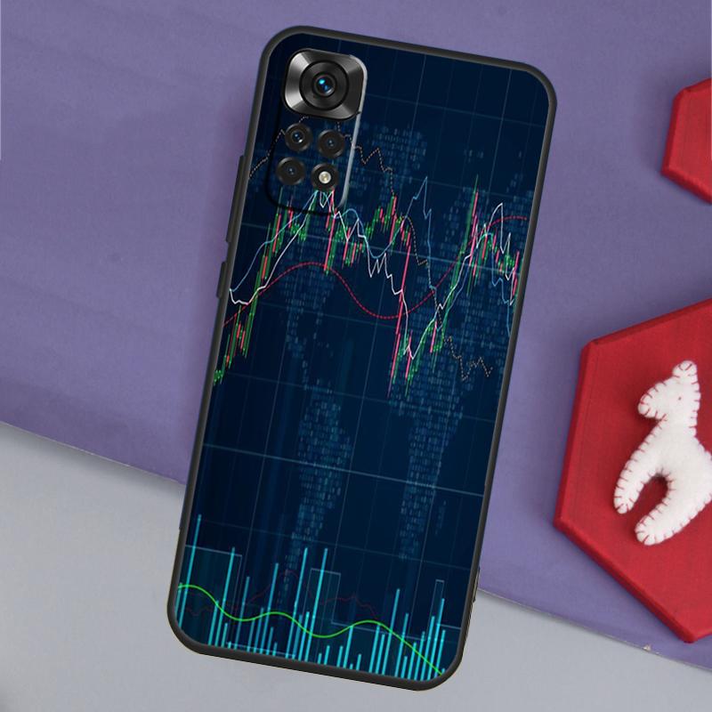 Day Trading Day Trader Funda For Xiaomi Redmi Note 13 14 Pro 12 11 9 10 9S 10S 11S 12S Redmi 14C 10C 12C 13C Case