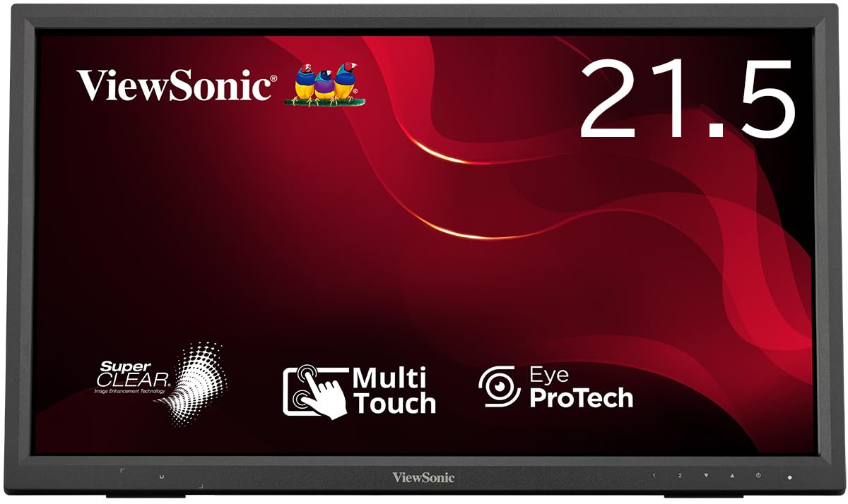 

ViewSonic Japan infrared monitor light 21.5-inch 10-point multi-touch TD2223-2 (Full HD/VA/75Hz/Built-in speaker/HDMI, DVI-D, D-sub, чорний