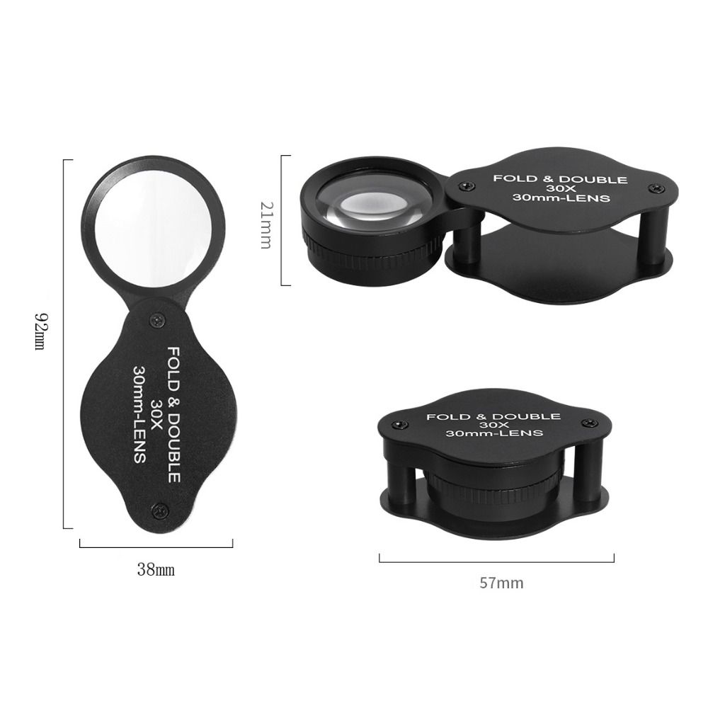 Portable Jewelry Loupe Convenient Storage Handheld Reading Magnifier  Read