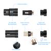 Male/Female XLR Audio Gold Plated Connector Plug 90 Degree Right Angle XLR Microphone Audio Cables Connector for Power Amplifier