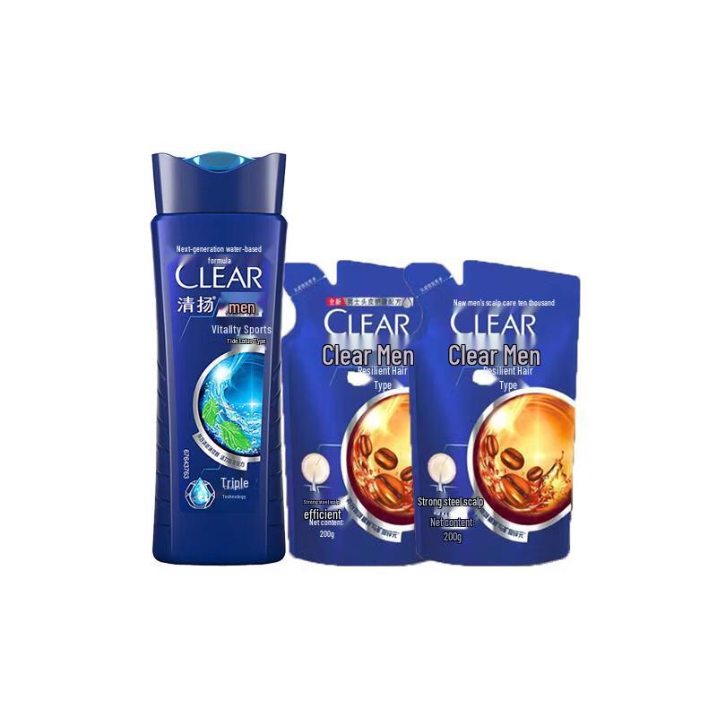Clear Men Anti-Dandruff Shampoo with Vitality Sport Mint
