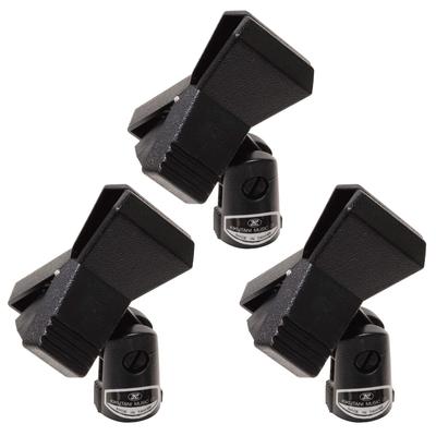 Kikutani Microphone Holder Clip Type Usage Range of 18~37mm MH-2 [Set 3]