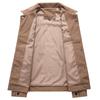 Chaqueta Casual de Pana con Múltiples Bolsillos para Hombre con Cremallera y Solapa Top