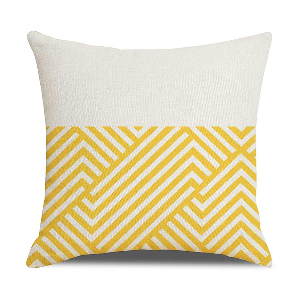 Home Furnishings Linen Cushion Covers Nordic Plaid Linen Cushion Covers Sofa Cushion Covers