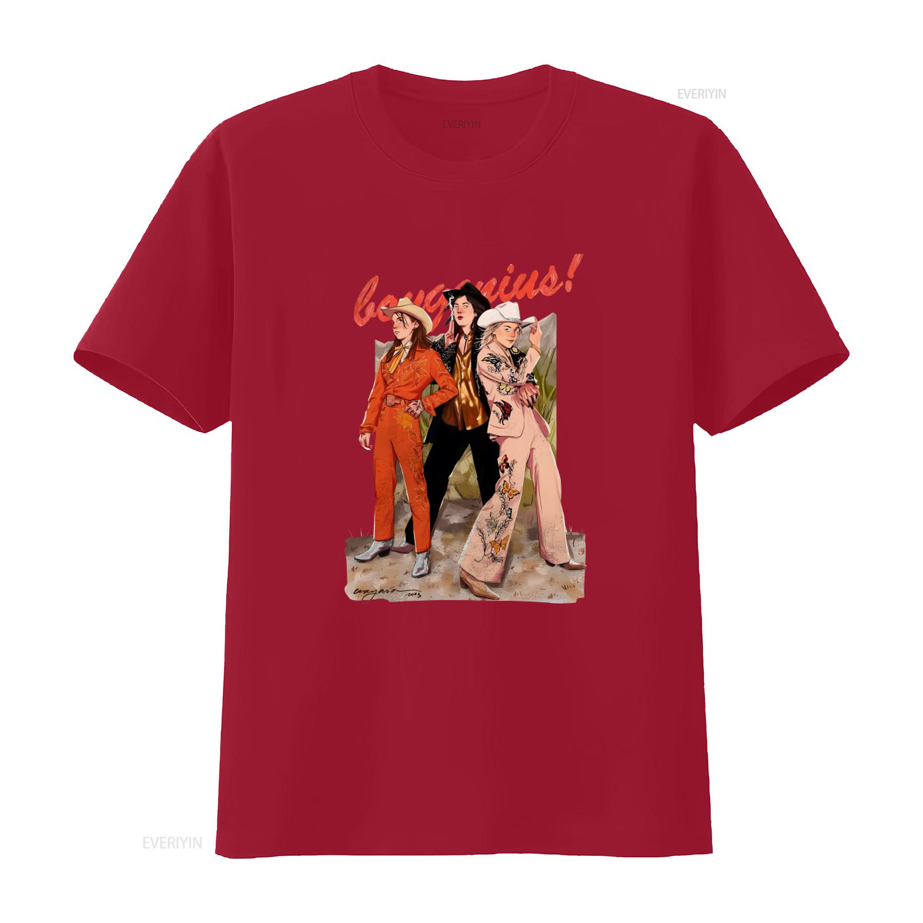 Boygenius 2023 Indie Rock Music Tour T Shirt All Sizes S 5XL Unique Band Design Perfect for Fans vintage Washed graphic S