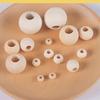 Natural Wood Beads with Large Holes, 10-30MM, DIY Jewelry & Tassel Accessories