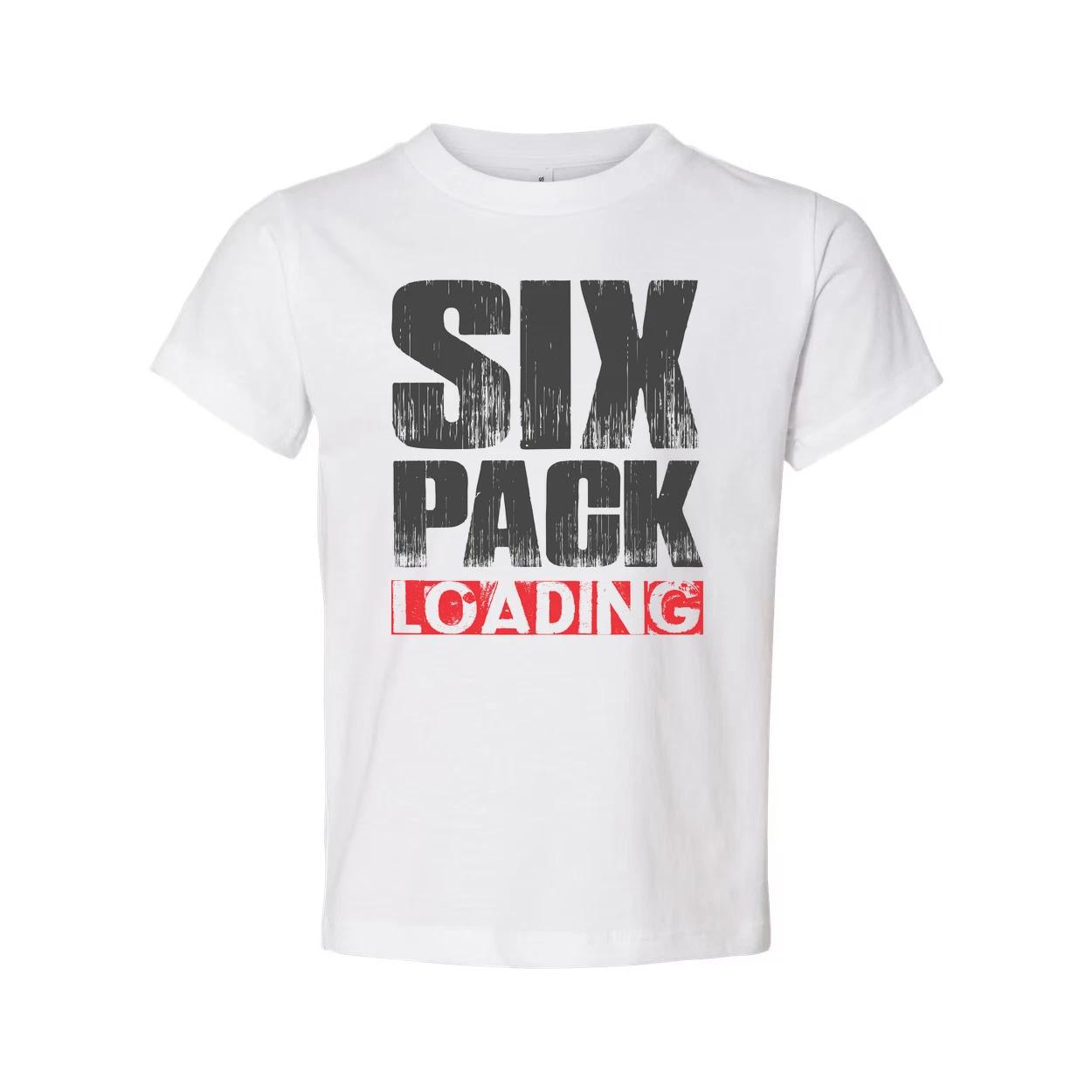 

Six Pack Loading Graphic T Shirt Unisex Fitness Tee For Men And Women Casual Wea 4XL