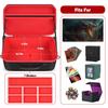 Deck Case, Card Case for Yu-Gi-Oh!, Pokemon, MTG, Duel Masters, and Other Card Games, with Playmat Holder and Shoulder Strap, Black (Case Only)