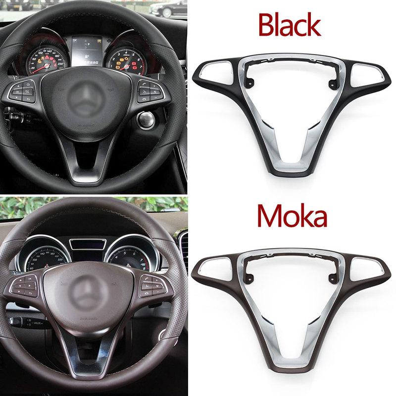 Car Interior Steering Wheel Frame Trim Cover Replacement For Mercedes Benz GLA GLC GLE GLS V Class W156 X253 W292 W166 W447 W448