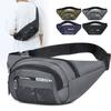 Fanny Pack Men's Leather Film Breast Bag Travel Large Capacity Messenger Bag Men's Outdoor Mobile Phone Bag