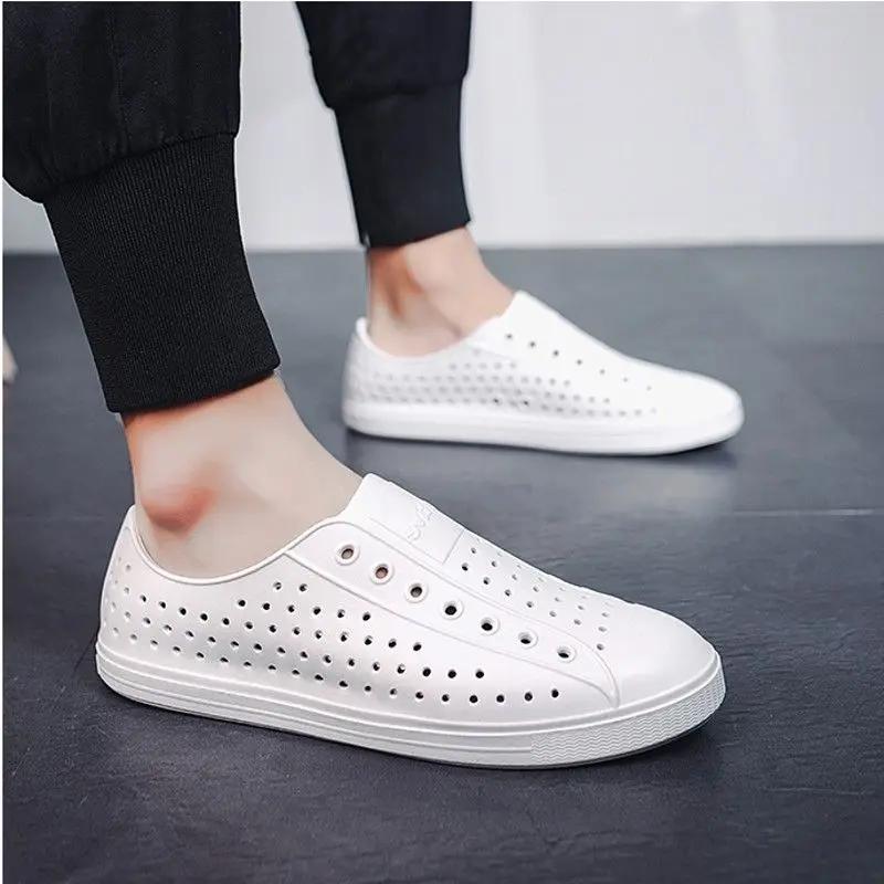 Fashion Height Male Shoe Hole Shoes Beach with Platform Buy New Fashion Color Non-slip Breathable Clearance Sale Open Toe Men's Sandal