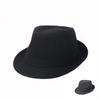 Top Hat Autumn and Winter Woolen Solid Color Small Edge Men's Jazz Hat Material Autumn and Winter Thermal Hat Old Man Hat Gentleman Hat