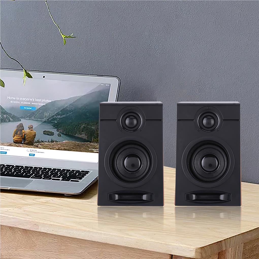 2 Pieces Subwoofer Speaker Music Player Tool Multimedia Speakers PC Gaming Supply Widely Usage Sound Box Desktop Hotel Use