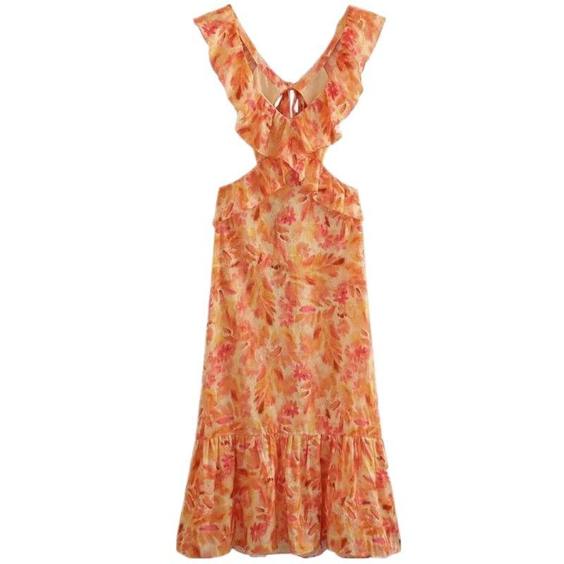 

Модный стиль Летние модные тенденции Женская одежда Стильный ламинированный декор Юбка миди Платье 2731245 330 Picture color S