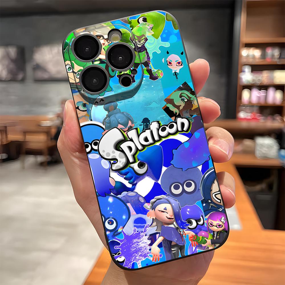 Game S-Splatoon Phone Case For IPhone 17 Pro Max 15 Pro 16 14 Plus 12 13 Mini 11 Pro Shockproof Soft Cover