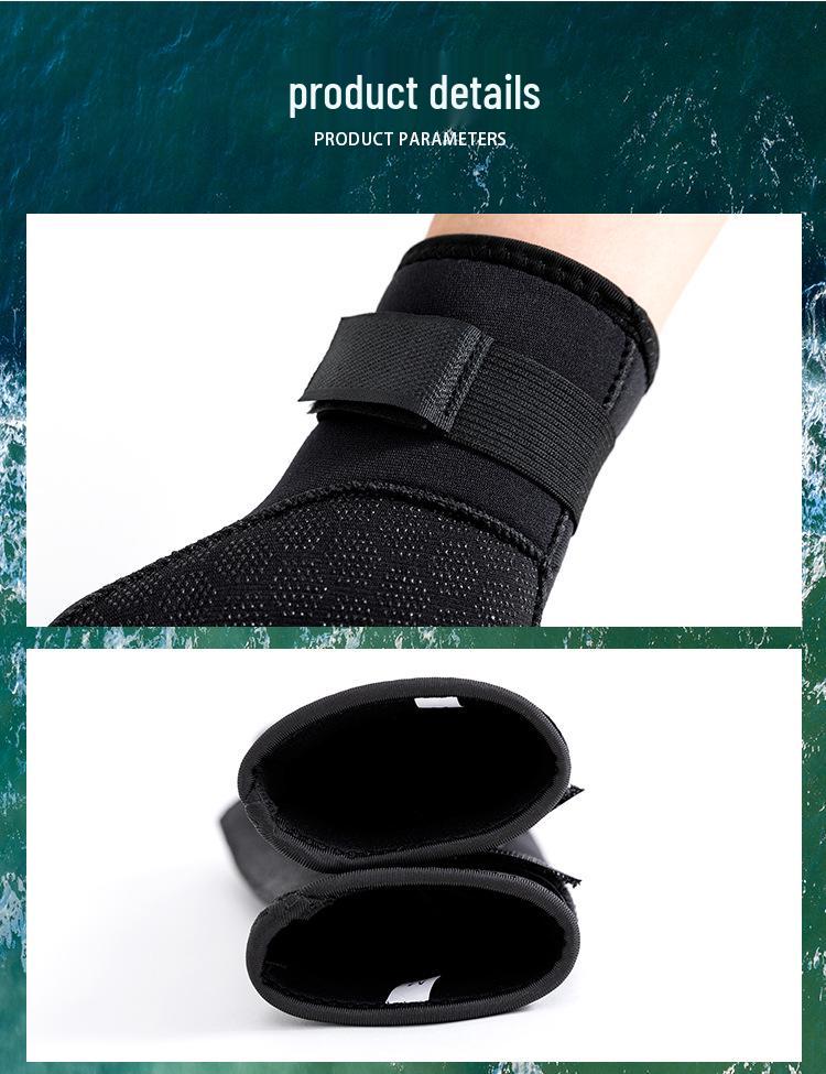 3mm Black Non-Slip, Wear-Resistant Diving Gloves for Fishing, Snorkeling, Surfing, and Water Rescue.