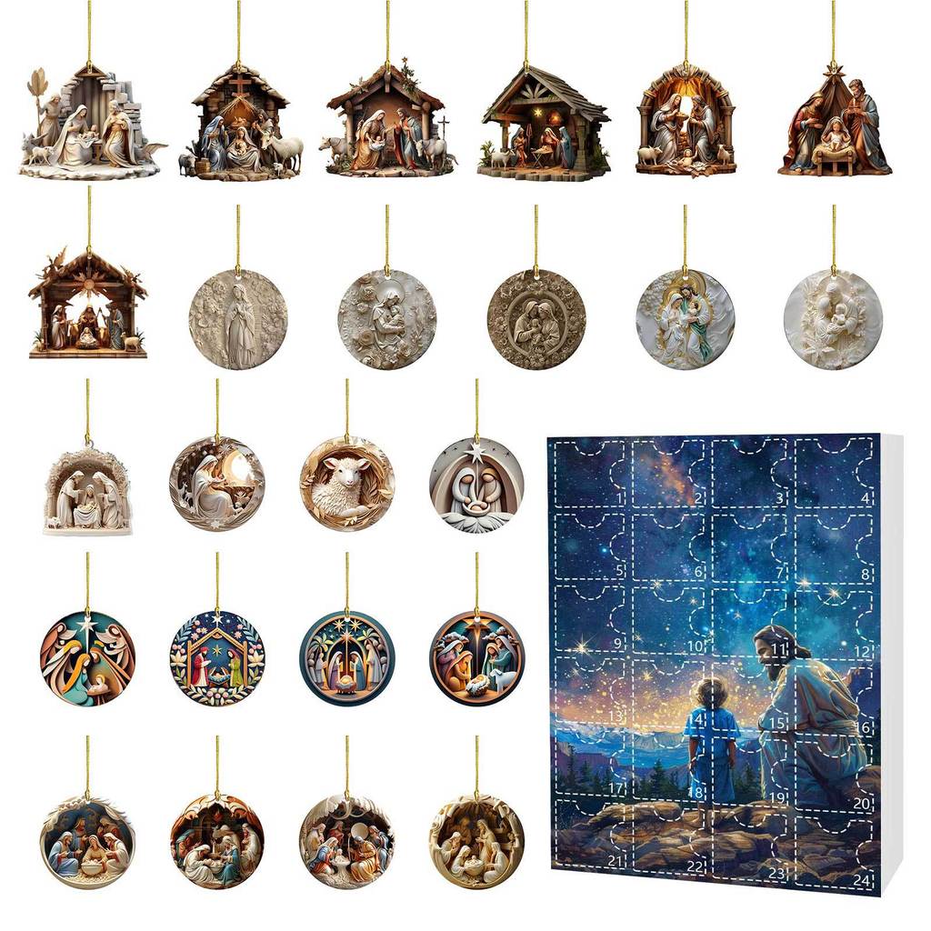 Osterkalender Überraschungsbox Acryl Hängeornament Für Feiertagsgeschenk Dekoration