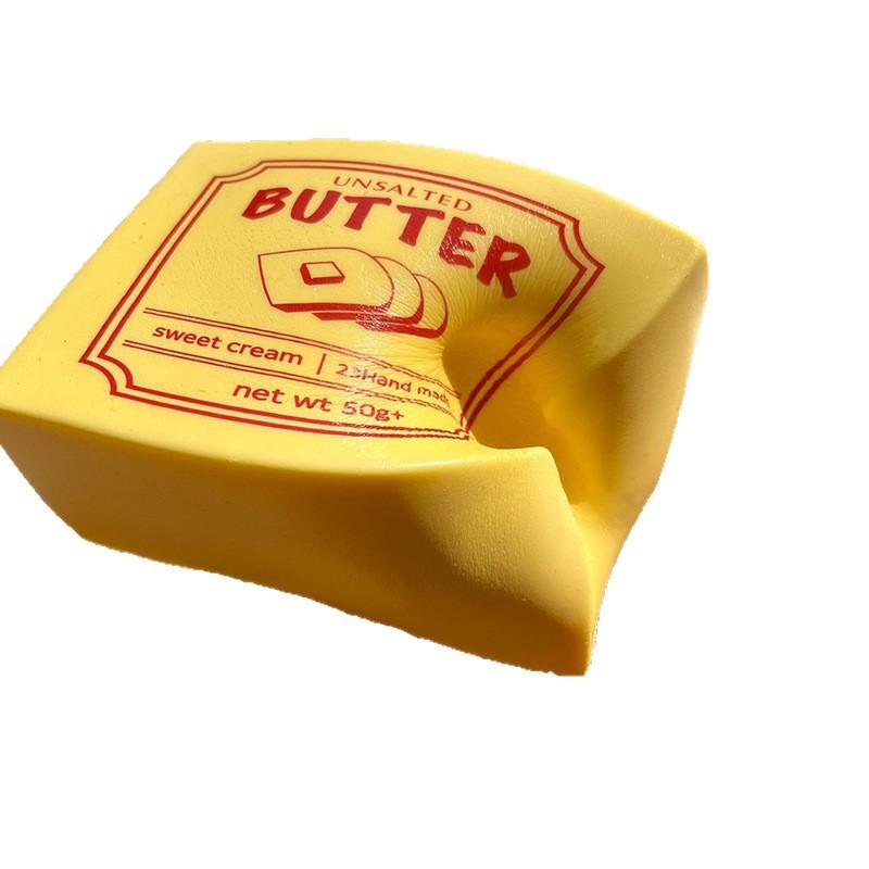 Simulated Squeeze Butter Stress-Relieving-Toys Squishy Fake Fun Pinch Uncompressed Fidget Toys Popular Children Favor Gift