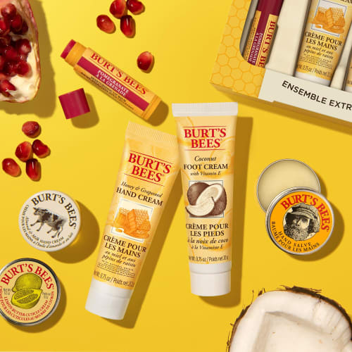 Burt's Bees Tips and Toes Kit (6-Piece Set for Hands, Feet, and Lips)