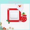 Adorable Christmas Light Switch Stickers Festive Cartoon Designs Perfect For Holiday Cheer